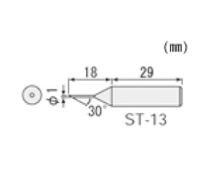 【メール便対応】エンジニア　SK-30シリーズ用半田コテチップ　【品番：ST-13】