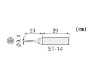 【メール便対応】エンジニア　SK-30シリーズ用半田コテチップ　【品番：ST-14】