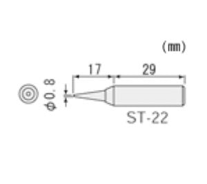 【メール便対応】エンジニア　SK-40シリーズ用半田コテチップ　【品番：ST-22】