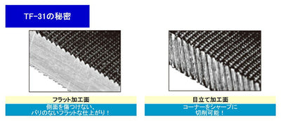 【メール便対応】エンジニア　ジェットブラックヤスリ 細目 平　【品番：TF-31】
