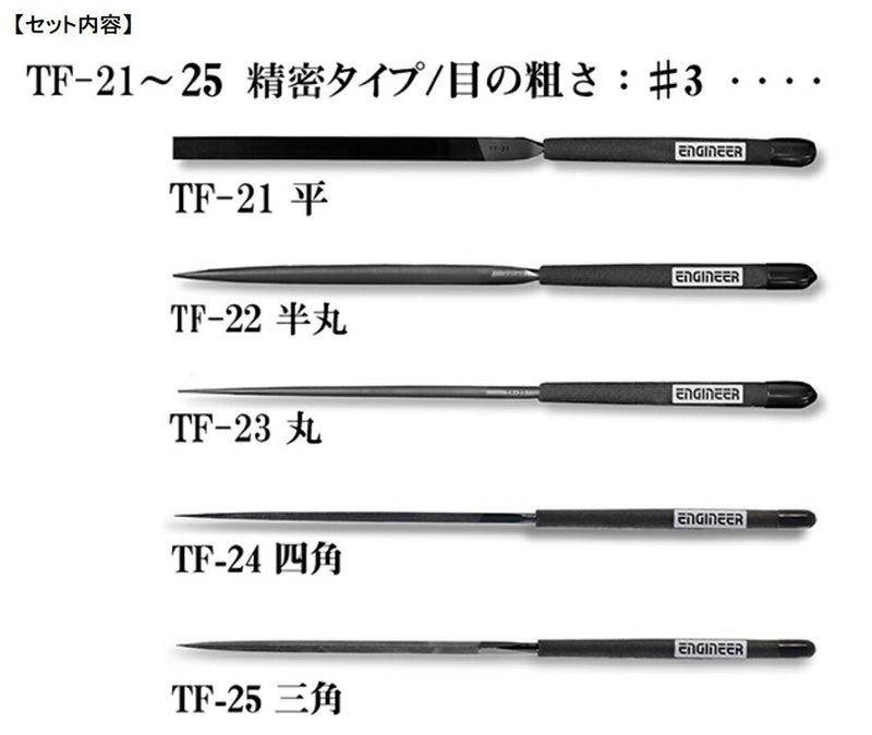 エンジニア　ジェットブラックヤスリセット（精密タイプ）　【品番：TFS-20】