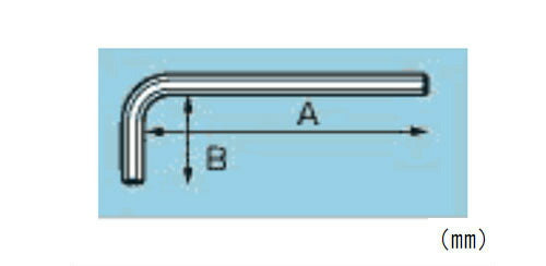 【メール便対応】エンジニア　六角レンチ 2.0mm　【品番：TWH-12】