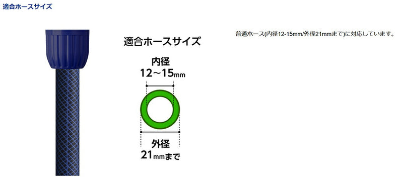 タカギ　楽ロック　タフギア メタルノズル　【品番：QG555】