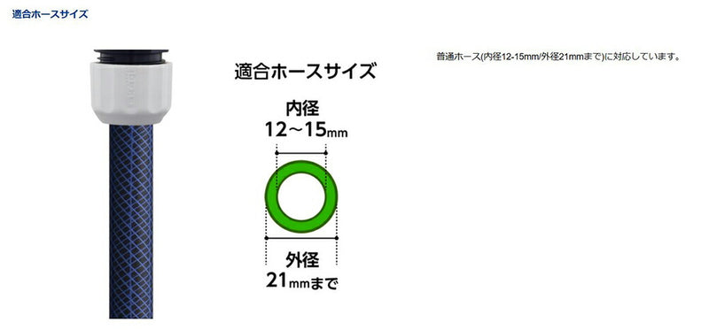 タカギ　楽ロック　スマートノズルS　【品番：QG1213NB】