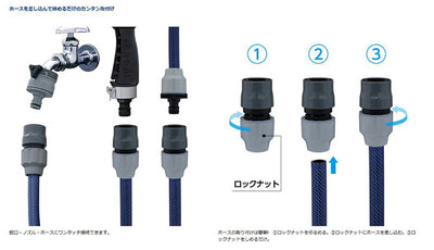 タカギ　楽ロック　ラクロックコネクター　【品番：G1079GY】