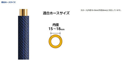 タカギ　金属ジョウロノズル 円形（コック付）　【品番：G258】