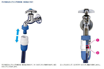 タカギ　ネジ付蛇口ニップルセット　【品番：G154FJ】