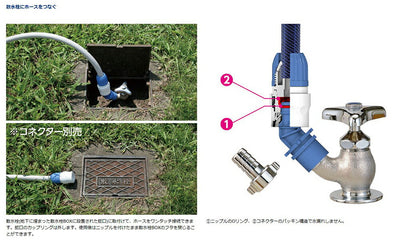 タカギ　地下散水栓ニップル　【品番：G076】