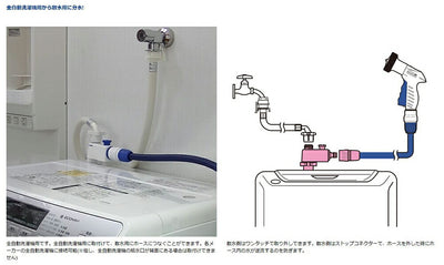 タカギ　全自動洗濯機用分岐栓　【品番：G490】●