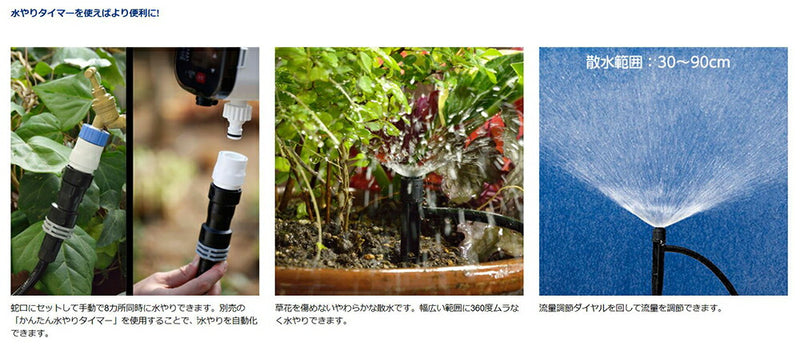タカギ　水やりスターターキット（鉢植え・プランター用）　【品番：GKK102】