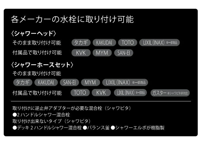 タカギ　メタリックエアービートシャワピタホースセット　【品番：JSB125BM】●