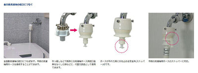 タカギ　全自動洗濯機用蛇口ニップル　【品番：B488】