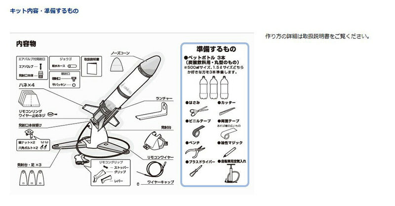 タカギ　ペットボトルロケット製作キットII　【品番：A400】