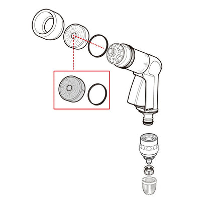 【メール便対応】タカギ　スクリーンセット（低水圧用・Oリング）　【品番：XGZ0102】