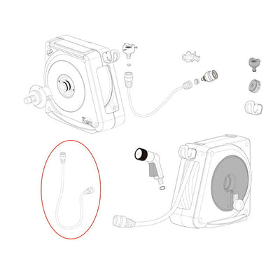 タカギ　オーロラNANO用1.5mセットφ9（ニップルなし）　【品番：QR0019】○