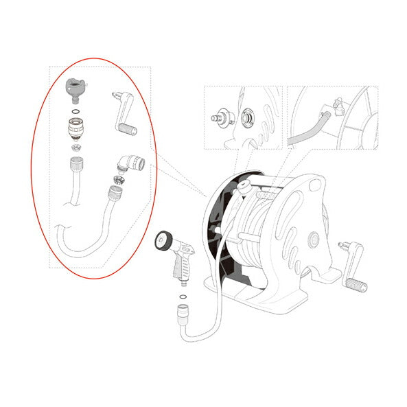 タカギ　1.5mセットφ12ツイスター（NB）　【品番：QR205TNB1】