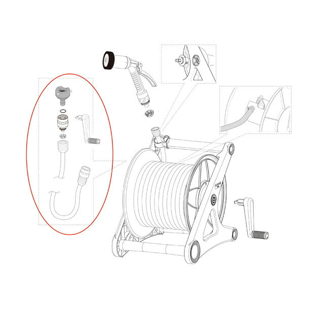 タカギ　1.5mセットφ12（FJ）　【品番：QR204FJ1】