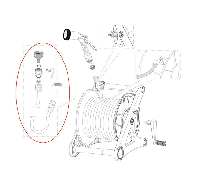 タカギ　1.2mセットφ12（光沢FJ）　【品番：QR0008】