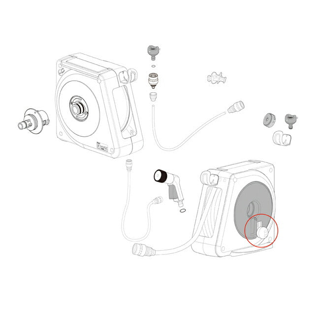 タカギ　オーロラNANO用ハンドルセット小　【品番：QR0016】