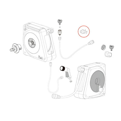 タカギ　オーロラNANO接続アダプター（WT）　【品番：QR0015】◯