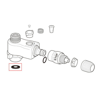 【メール便対応】タカギ　洗濯機本体接続部分パッキン　【品番：XJZ0031】