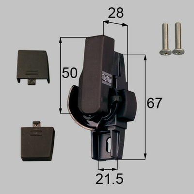 LIXIL（トステム）　サッシ錠（クレセント）　こげ茶　【品番：G-01L-BZLV】◯