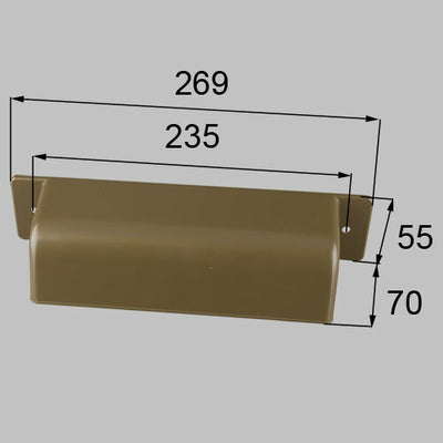 LIXIL（トステム）　ポスト目隠し　ブロンズ　【品番：L1X46】●