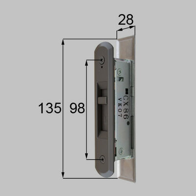 LIXIL（トステム）　召合せ内錠セット　オータムブラウン　【品番：L1Y58】