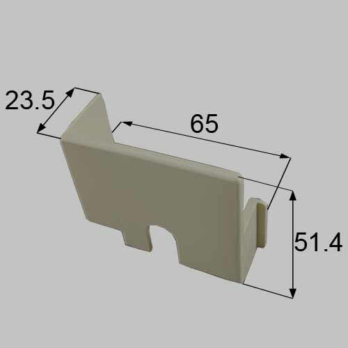 LIXIL（トステム）　ロックカバー　グレー　【品番：HABK571】