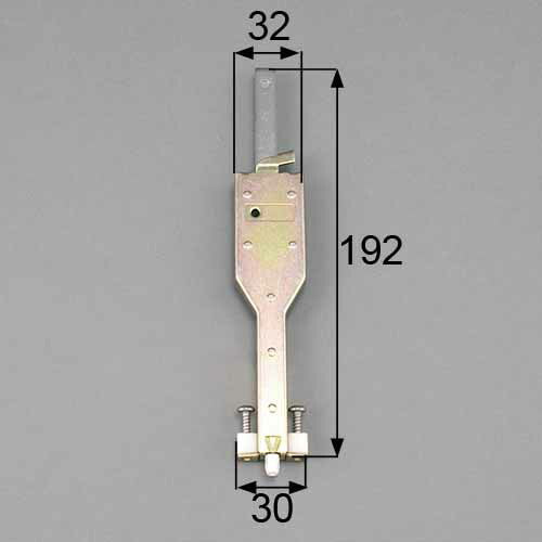 【メール便対応】LIXIL（トステム）　雨戸錠（下用）　めっき仕上げ　【品番：GAAZ05】