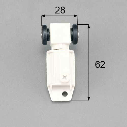 【メール便対応】LIXIL（トステム）　浴室中折ドア吊車セット（上部吊部品）左用　ホワイト　【品番：DCZZ326】