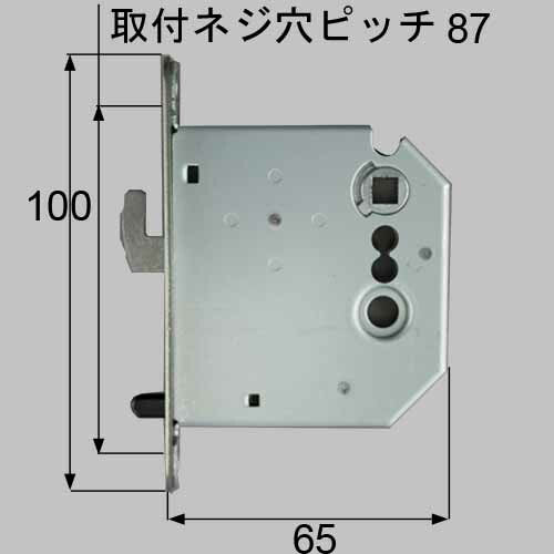 【メール便対応】LIXIL（トステム）　引戸用鎌錠　【品番：MDQ754A】