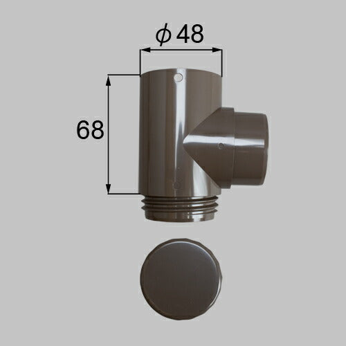 LIXIL（トステム）　ドレンエルボφ45用　ブロンズ　【品番：WXCB093】