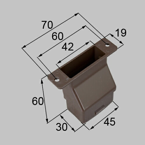 LIXIL（トステム）　雨樋アタッチメント　ブロンズ　【品番：J2WEGBL273】◯