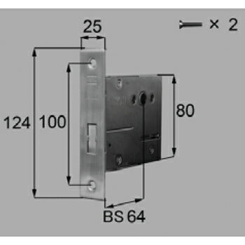 LIXIL（トステム）　ガードロック箱錠セット　シルバー　【品番：DFZZ204】◯