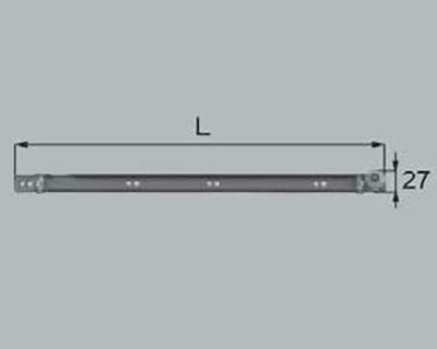 LIXIL（トステム）　受けレールD450 左右勝手L　【品番：QUJ15LL450】●