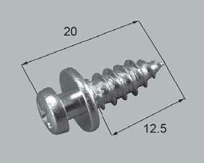 LIXIL（トステム）　ショルダースクリュー 4×12.5　【品番：QRC716】