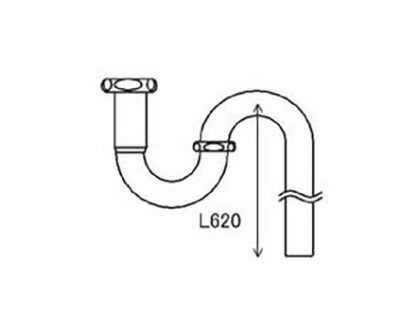 LIXIL（トステム）　金属排水管Sトラップセット　【品番：KAALQZZ0002】