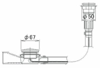 LIXIL（トステム）　ポップアップ排水栓L1150　【品番：VAP750】●