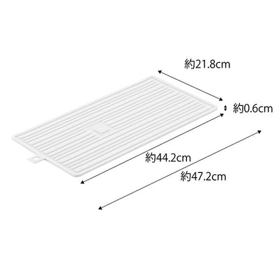 山崎実業　くるくるシリコーンドライマット タワー　ホワイト　【品番：05700】