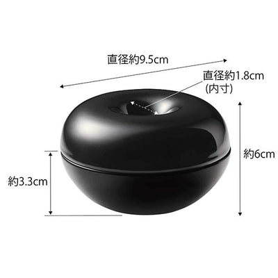 山崎実業　コバエ＆消臭 ポット タワー　ブラック　【品番：05741】