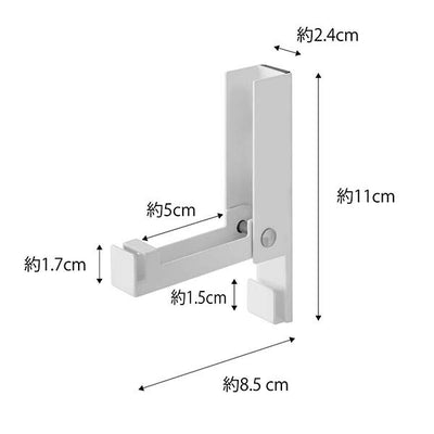 山崎実業　マグネット風鈴＆しめ縄ホルダータワー　ホワイト　【品番：05742】