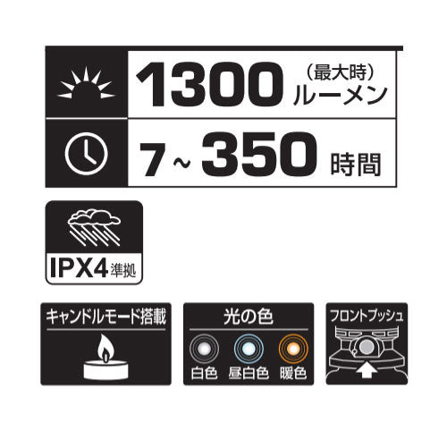 ジェントス　GENTOS　LEDランタン Explorer　【品番：EX-1300D】