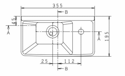 ジャニス工業　手洗器 ブラック　【品番：L353 BK】