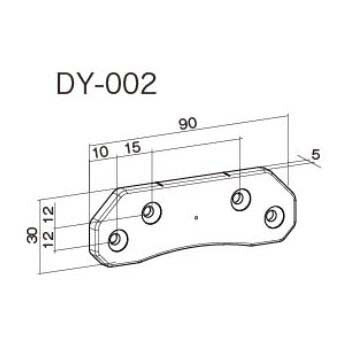 【メール便対応】タカラ産業　DIYブロック 直線　ブラック　【品番：DY-002-K】