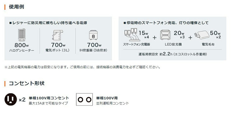 本田技研工業（HONDA）　エネポ EU9iGB 正弦波インバーター搭載発電機 900VA（交流専用）　【品番：EU9IGBJNT】●