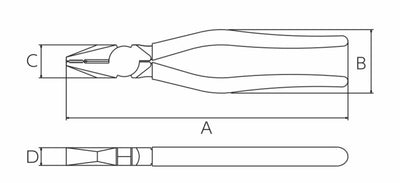 【メール便対応】ビクター（VICTOR）　Aシリーズ ペンチ（JIS規格品） 200mm　【品番：265A-200】