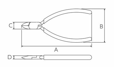 【メール便対応】ビクター（VICTOR）　Bシリーズ プラスチックニッパ 125mm　【品番：391BS-125】