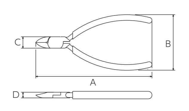 【メール便対応】ビクター（VICTOR）　Bシリーズ プラスチックニッパ 125mm　【品番：391BS-125】