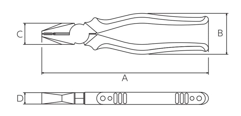 【メール便対応】ビクター（VICTOR）　VICTOR PLUS+ スタンダードペンチ 175mmサイズ　【品番：ZP70-175】
